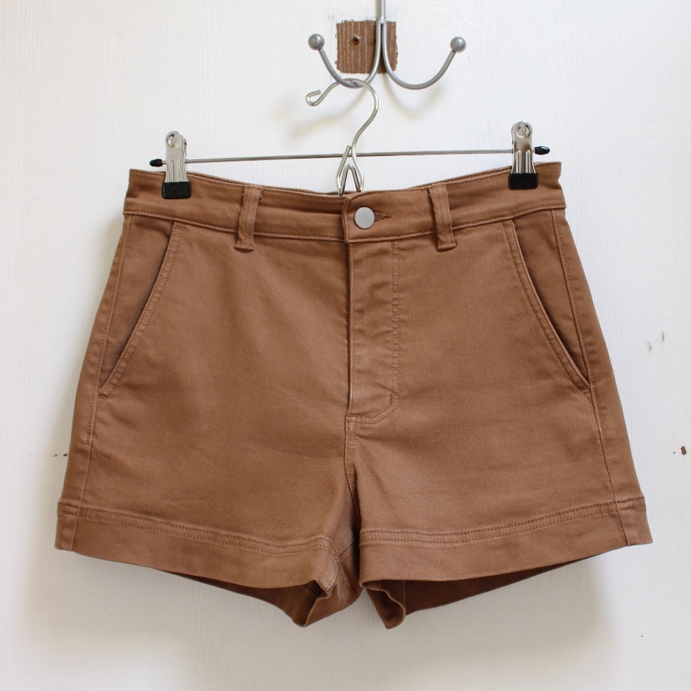 Everlane Cotton Twill Short in Brown size 2/4